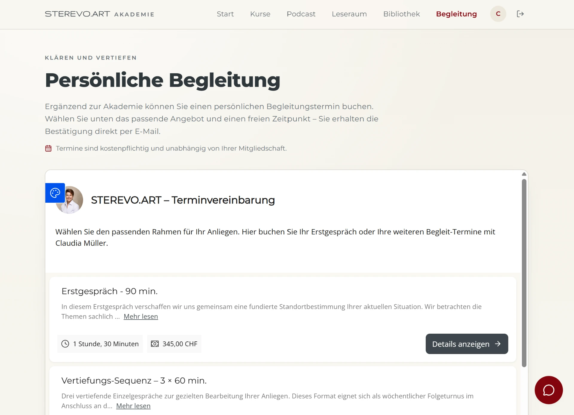 Persönliche Begleitung und Terminvereinbarung
